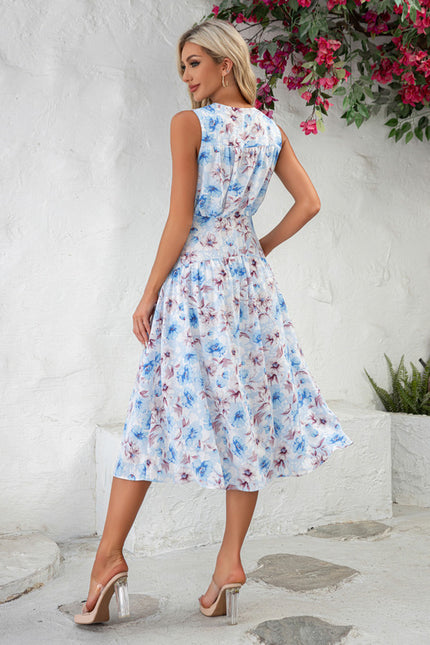 Robe Trapèze Ciel Floral - gallery 1