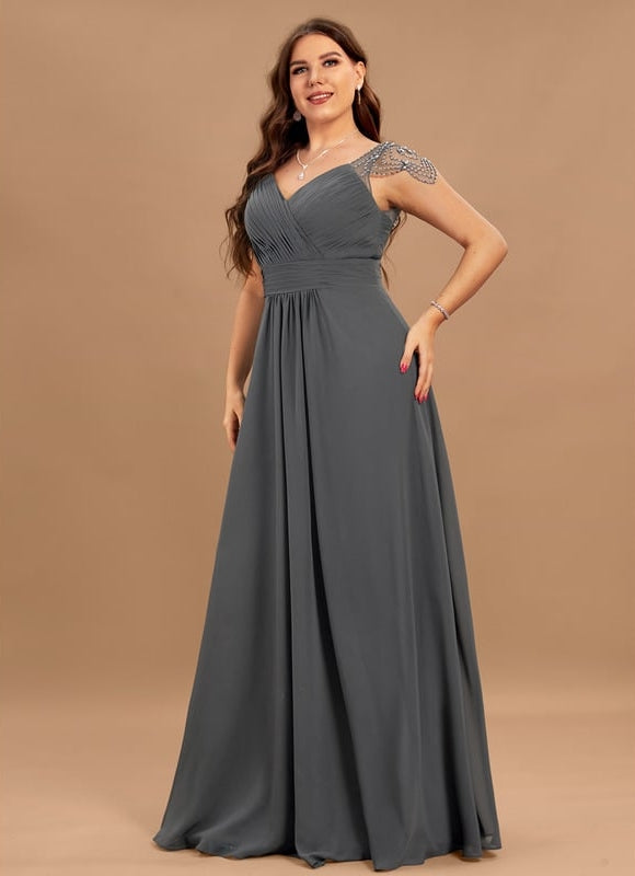Robe Trapèze Longue Élégante - gallery 5
