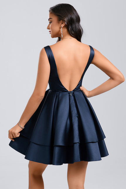 Robe Trapèze Nuit Satinée - gallery 4