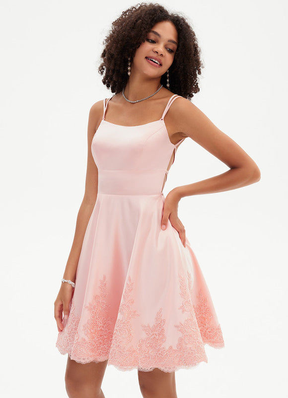 Robe Trapèze Rosée Enchantée - gallery 5