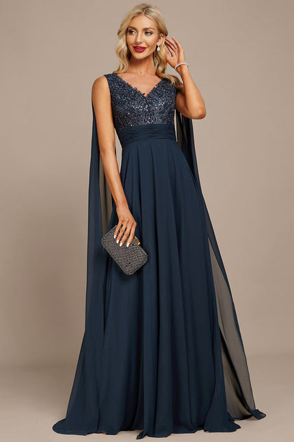 Robe Trapèze Marine Éclatante - gallery 2