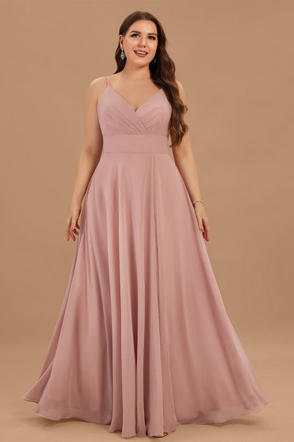 Robe Trapèze Bleu Élégant Longue - gallery 4