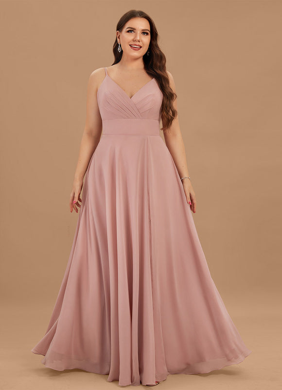 Robe Trapèze Bleu Élégant Longue - gallery 4