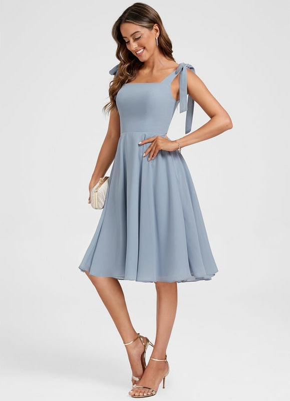 Robe Trapèze Ciel Doux Satiné - gallery 5