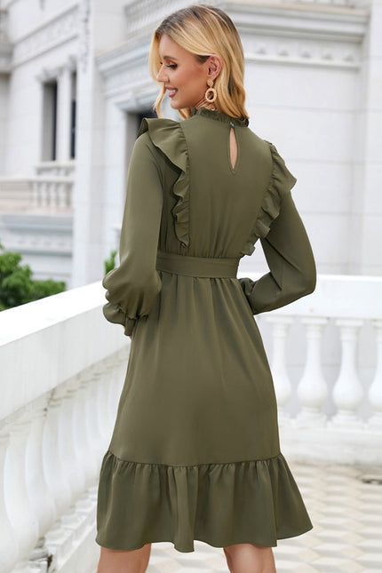 Robe Trapèze Olive Chic - gallery 5