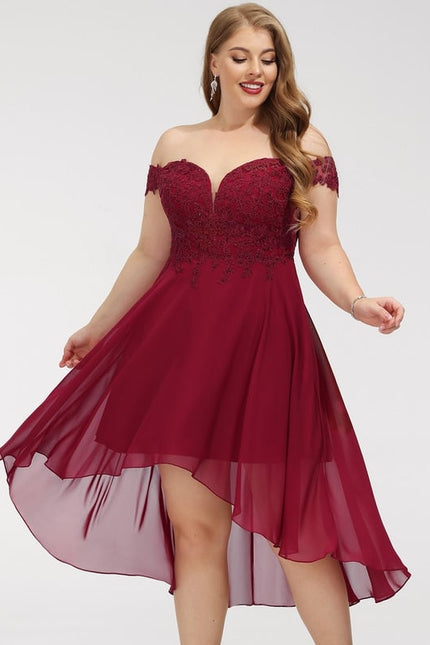 Robe Trapèze Asymétrique Velours - gallery 9