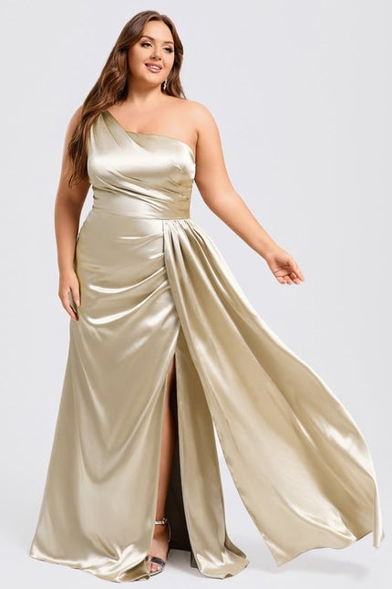 Robe Trapèze Bleu Satiné Élégant - gallery 9