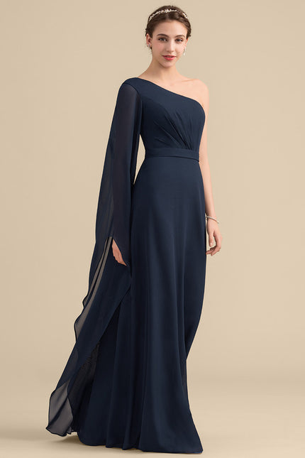 Robe Trapèze Asymétrique Beige