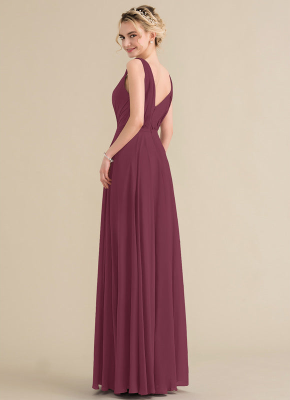 Robe Trapèze Bordeaux Élégance - gallery 1
