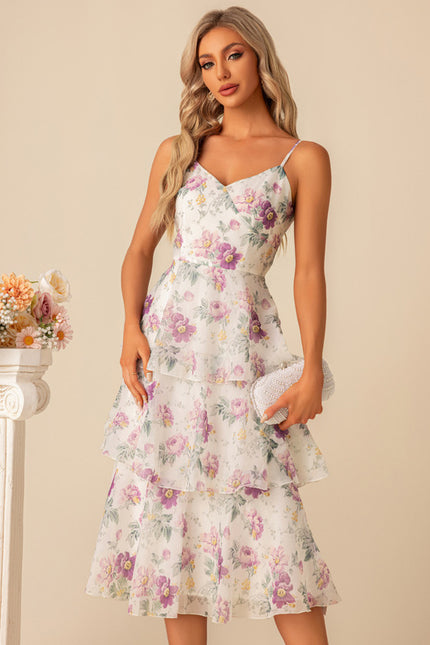 Robe Trapèze Florale Éthérée