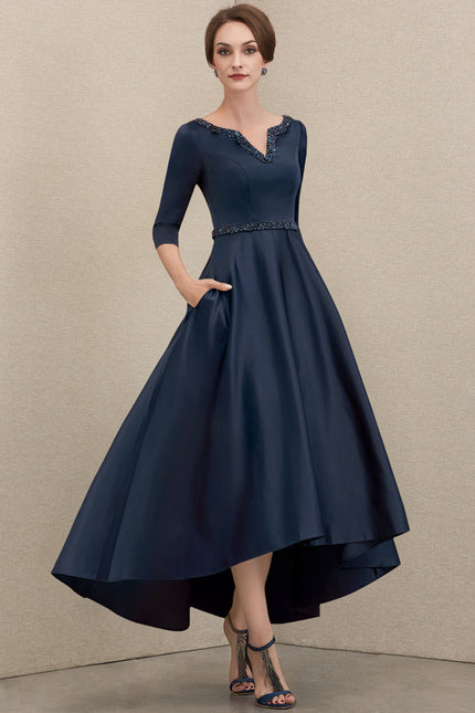 Robe Trapèze Élégance Saphir - gallery 8