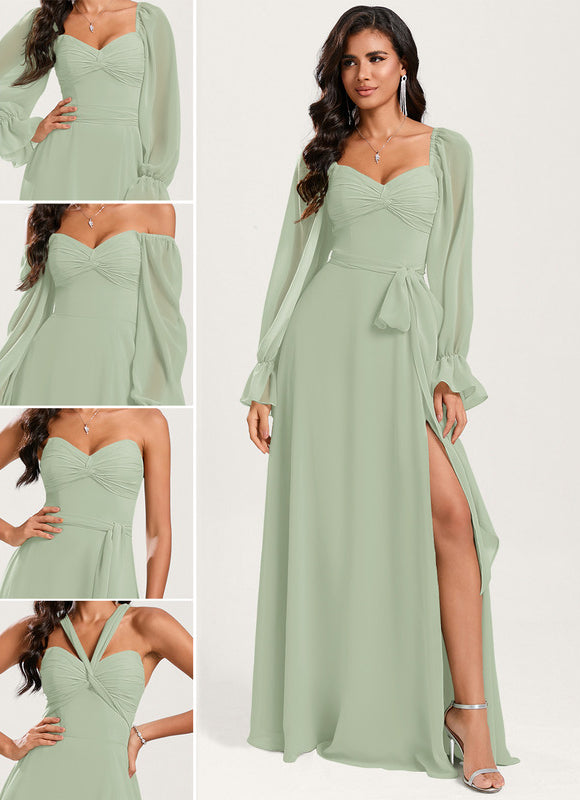 Robe Trapèze Sereine Vert