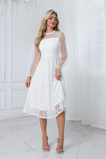 Robe Dentelle Trapeze - gallery 1