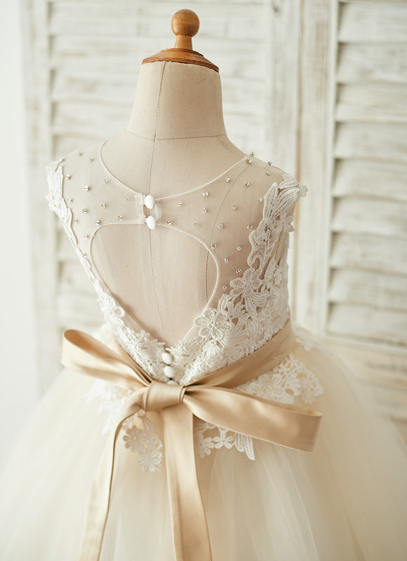 Robe Trapèze Élégance Flocon - gallery 3