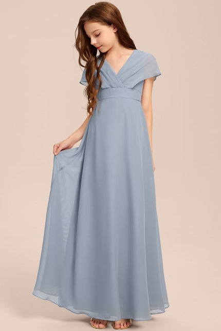 Robe Trapèze Vert Doux Éclat - gallery 1
