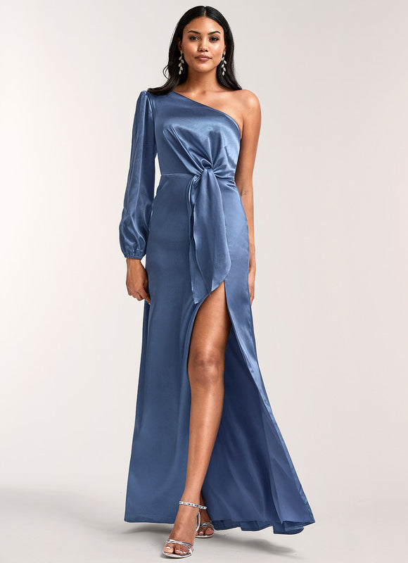 Robe Trapèze Rouge Satiné Chic - gallery 5