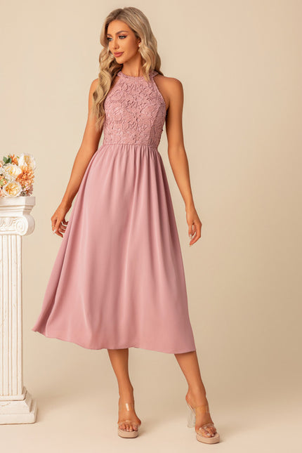 Robe Trapèze Aura De Pêche Éclatante - gallery 5