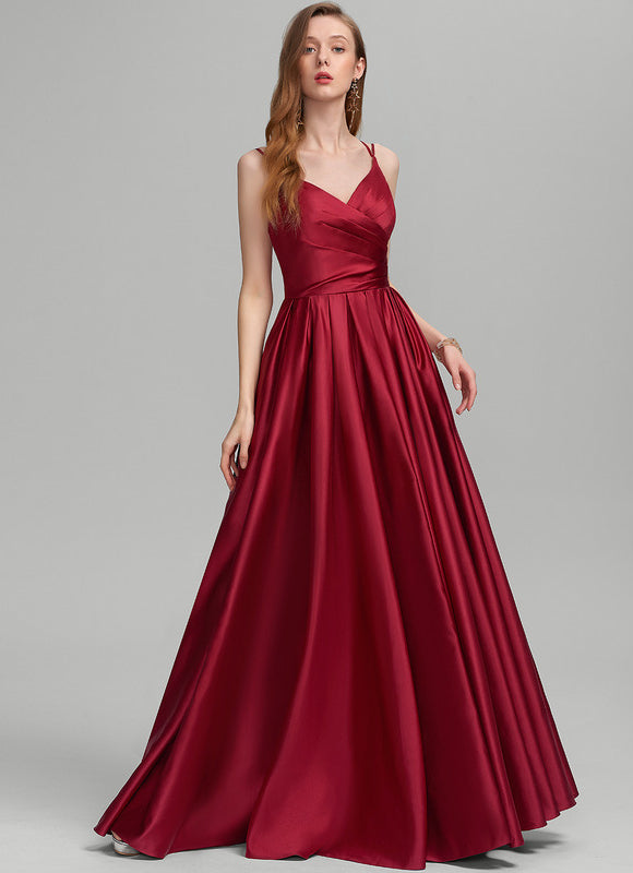 Robe Trapèze Éclat Satiné Doré - gallery 4