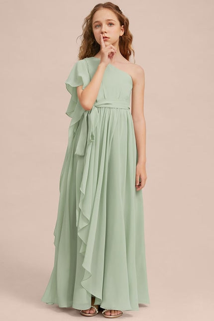 Robe Trapèze Verte Évanescente