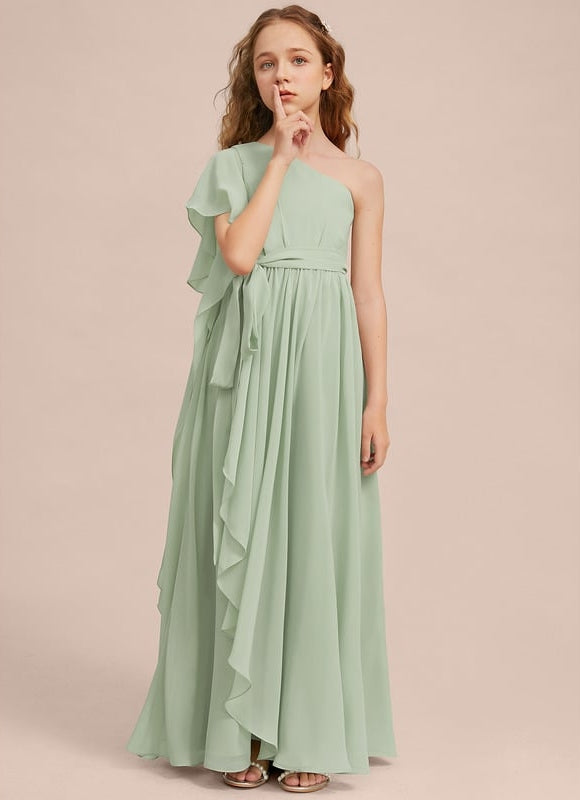 Robe Trapèze Verte Évanescente