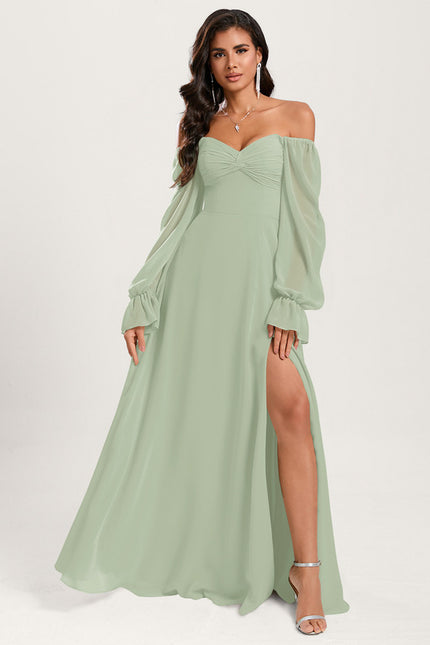Robe Trapèze Sereine Vert - gallery 6