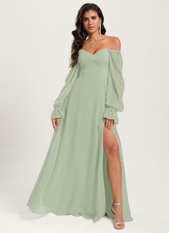 Robe Trapèze Sereine Vert - gallery 6