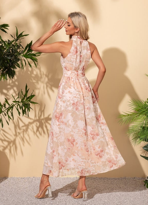 Robe Trapèze Fleur De Mousseline - gallery 4