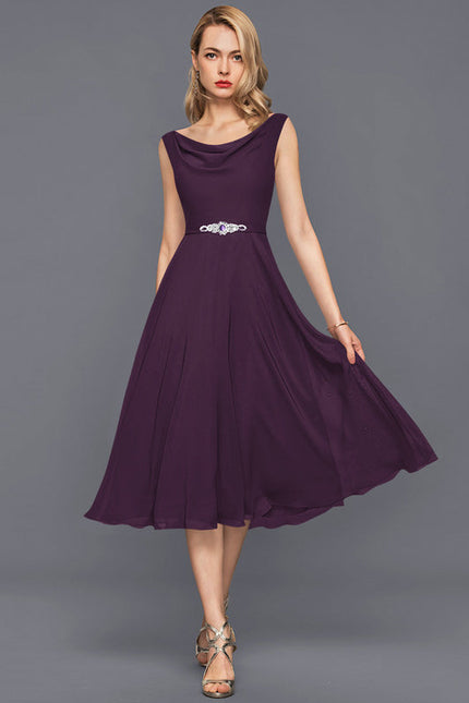 Robe Trapèze Violet Éclipse