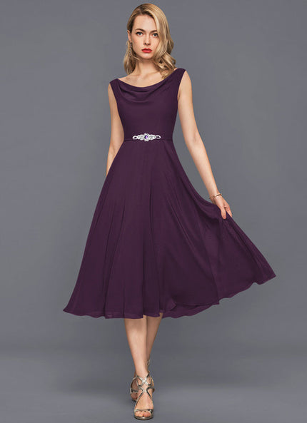 Robe Trapèze Violet Éclipse