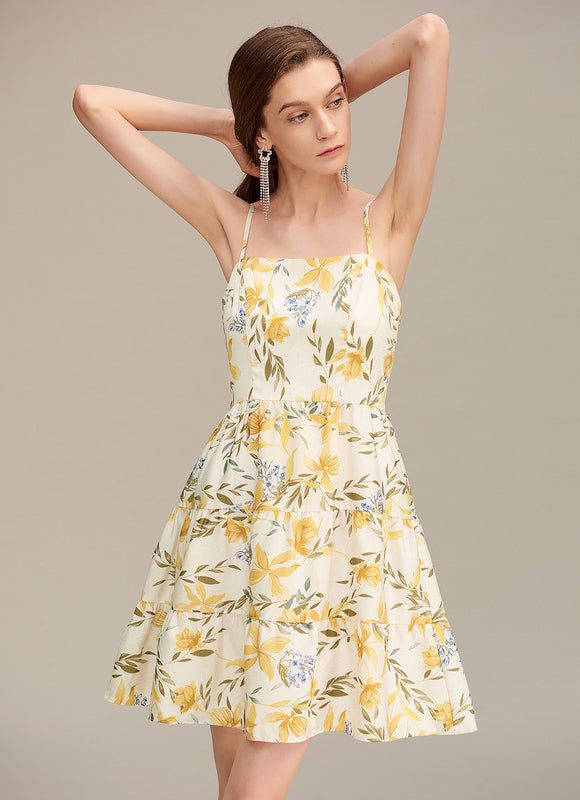 Robe Trapèze Éclat Vichy - gallery 1