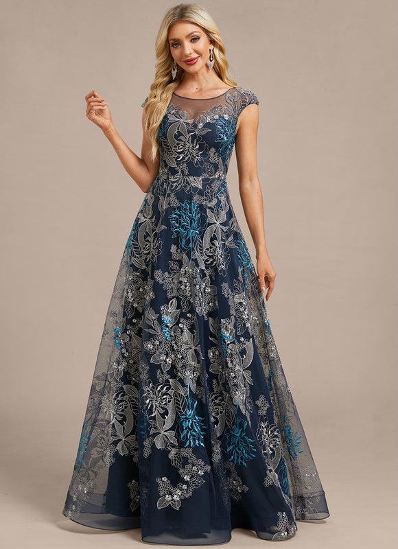 Robe Trapèze Élégance Floral Nuit - gallery 4