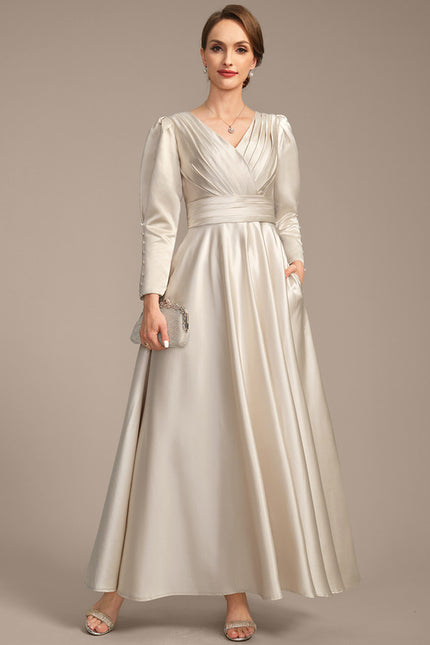 Robe Trapèze Lueur Satinée - gallery 1