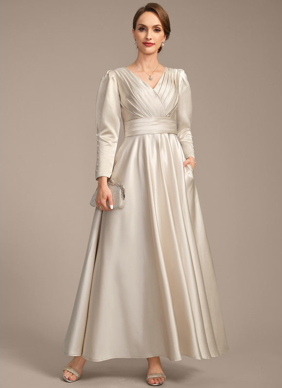 Robe Trapèze Lueur Satinée - gallery 1