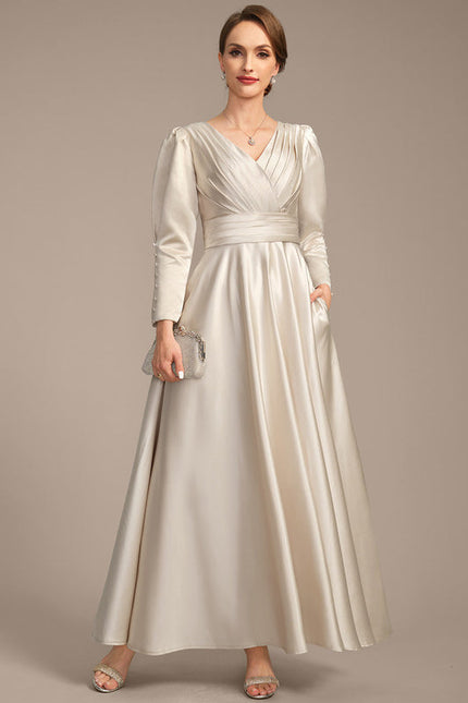 Robe Trapèze Lueur Satinée - gallery 1