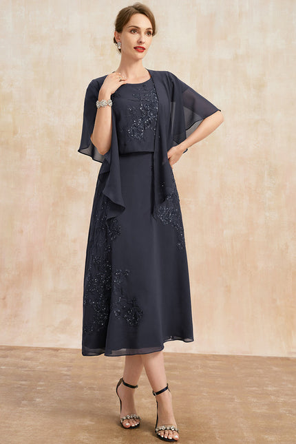 Robe Trapèze Éclat De Velours - gallery 3
