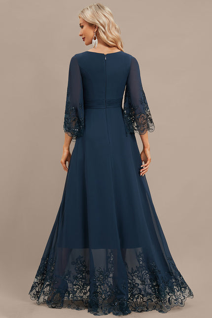 Robe Trapèze Lueur Azurienne - gallery 5