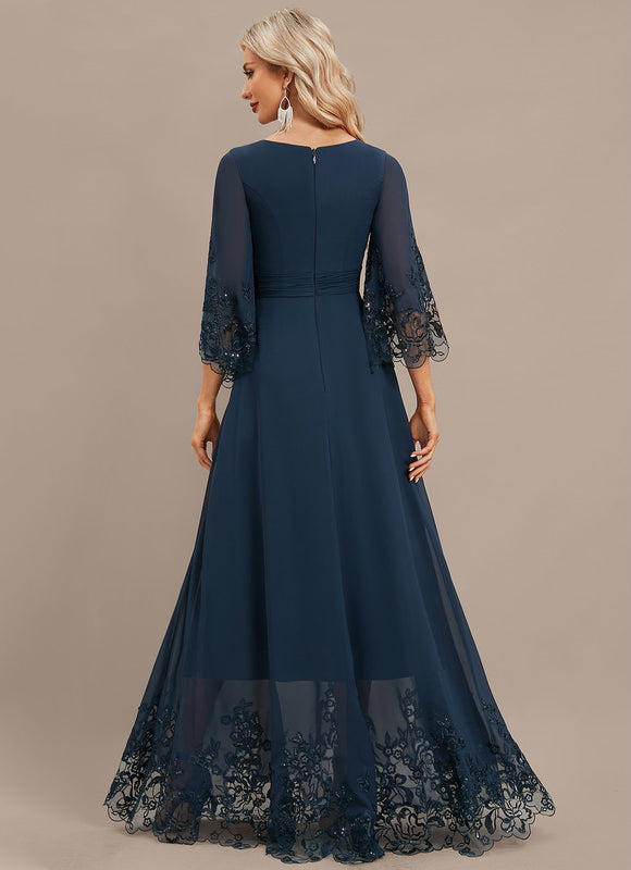 Robe Trapèze Lueur Azurienne - gallery 5