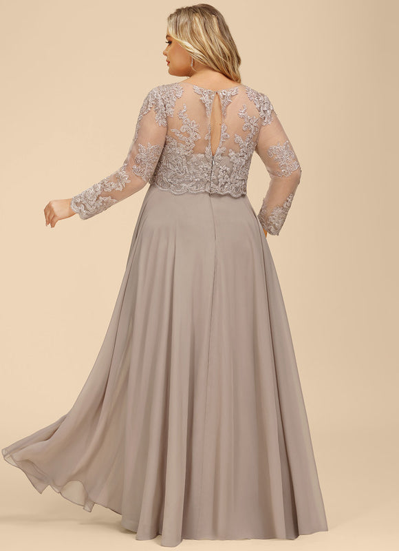 Robe Trapèze Longue Violetée - gallery 7