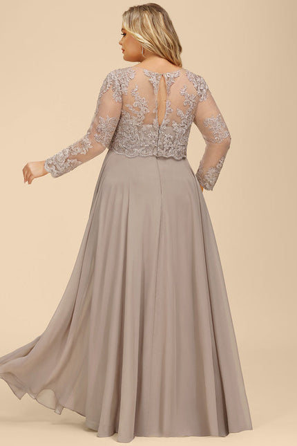 Robe Trapèze Longue Violetée - gallery 7