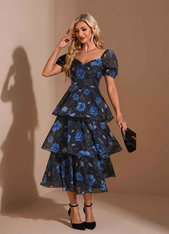 Robe Trapèze Midi Volante Chic - gallery 3