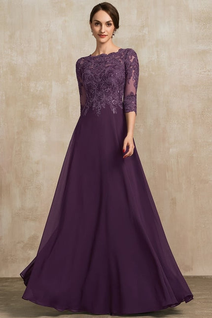 Robe Trapèze Élégance Marine Brodée - gallery 2