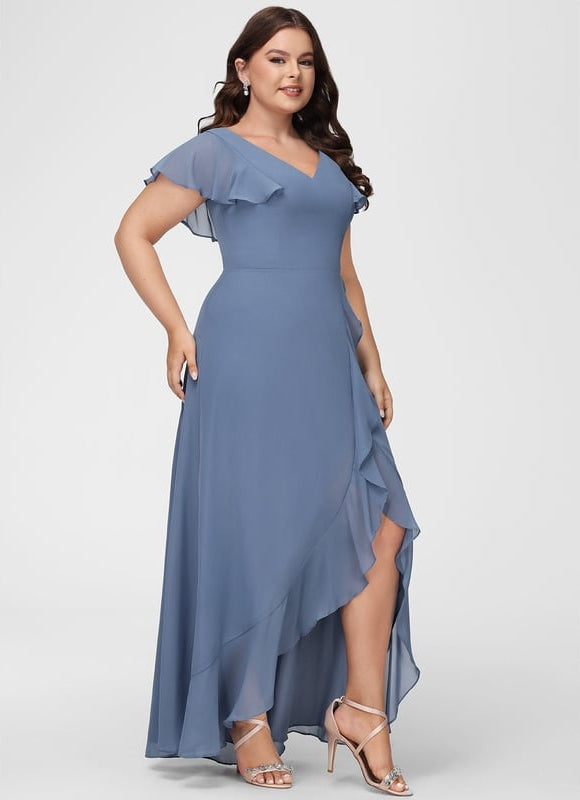 Robe Trapèze Fluide Asymétrique - gallery 8