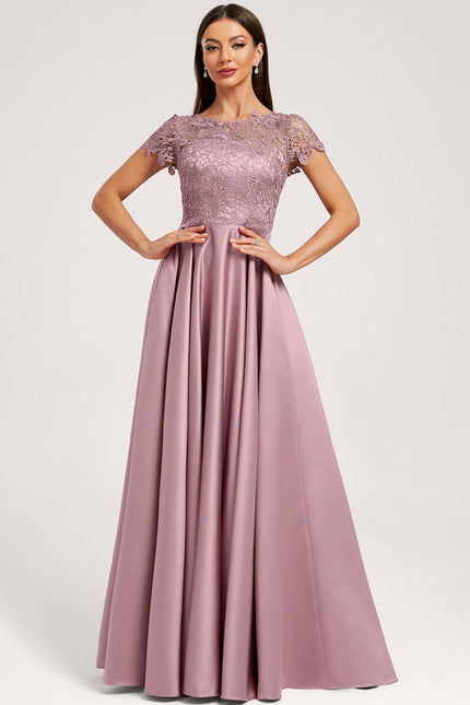 Robe Trapèze Mauve Élégante - gallery 3