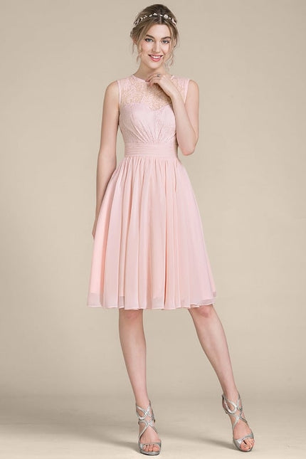Robe Trapèze Éclat De Rose Poudrée - gallery 2