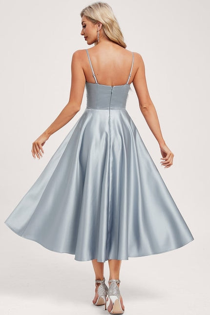 Robe Trapèze Aube Satinée - gallery 4