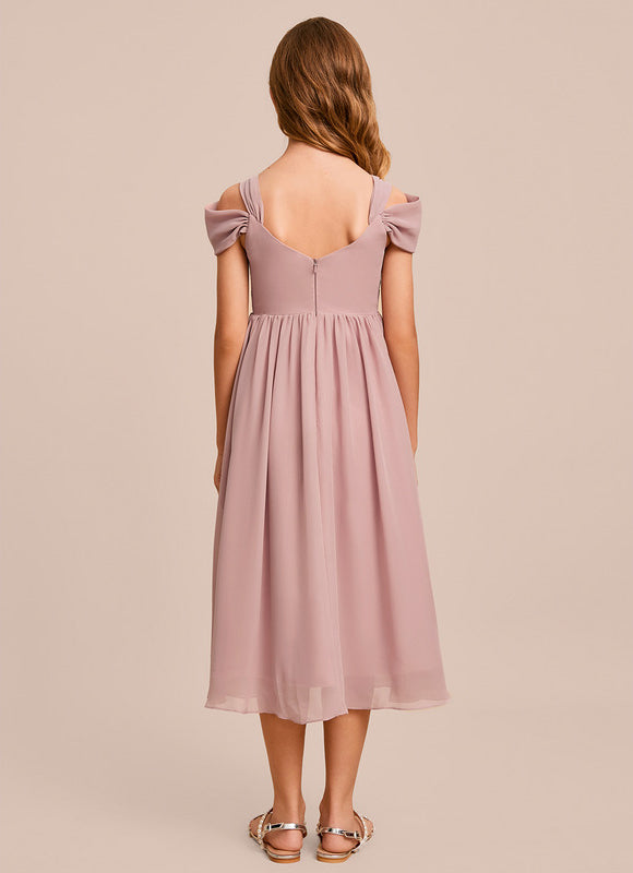 Robe Trapèze Satin Éthéré - gallery 5
