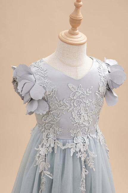Robe Trapèze Tulle Fleurie - gallery 8