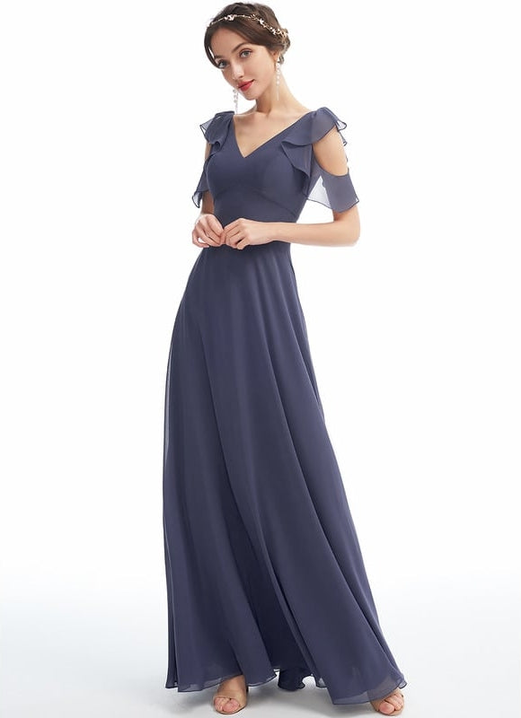 Robe Trapèze Mousseline Fendue