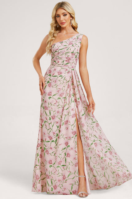 Robe Trapèze Asymétrique Beige