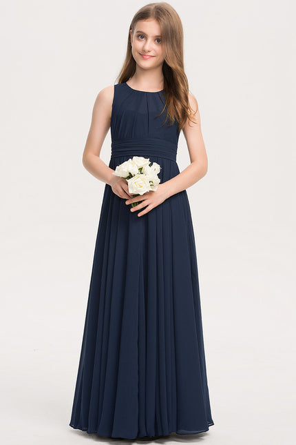 Robe Trapèze Bleu Doux Éclat - gallery 1